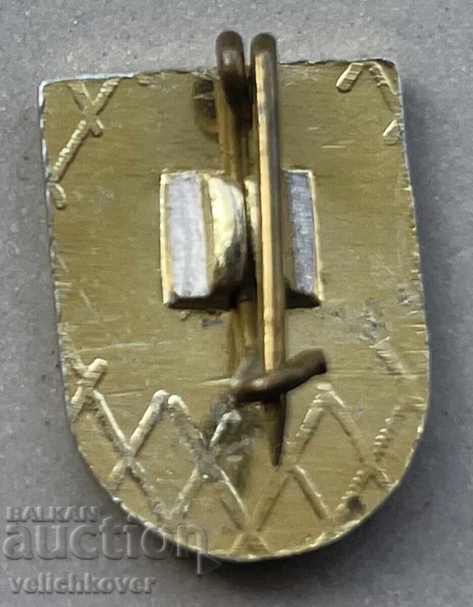 40517 Bulgaria Badge with the Coat of Arms of the City of Panagyurishte with price 5.00 BGN | € 2.56 40517 Bulgaria Badge with the Coat of Arms of the City of Panagyurishte with price 5.00 BGN | € 2.56