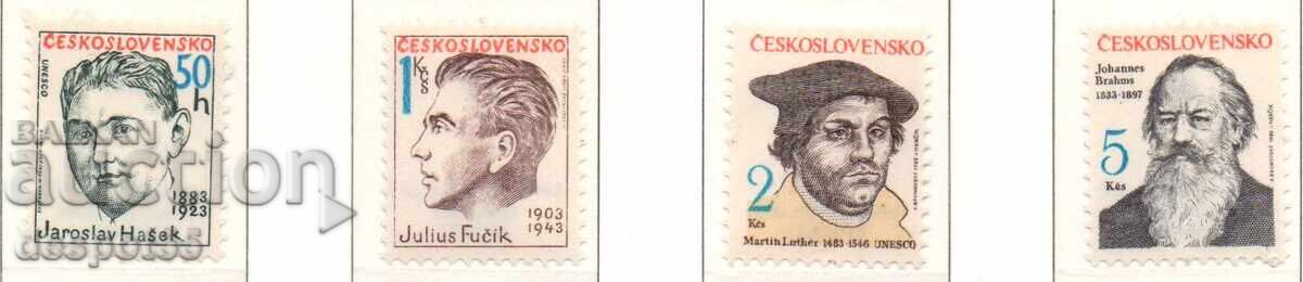 1983. Τσεχοσλοβακία. Επετείους διασημοτήτων 1983. Τσεχοσλοβακία. Επετείους διασημοτήτων