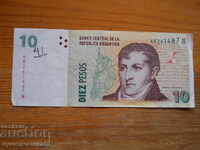 10 pesos 1998-2003 - Argentina ( VF )