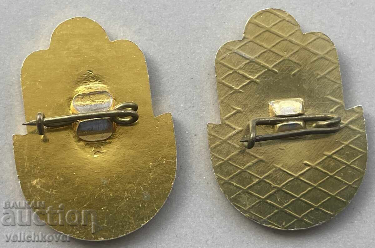 40522 Bulgaria 2 stamps with the coat of arms of the town of Varshets with price 5.00 BGN | € 2.56