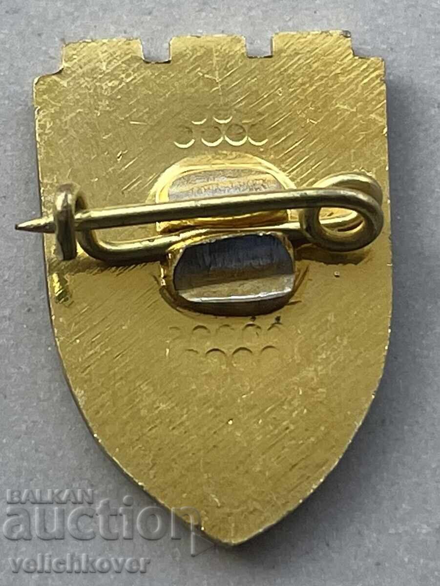 40524 Bulgaria badge with the coat of arms of the city of Veliko Tarnovo with price 5.00 BGN | € 2.56 40524 Bulgaria badge with the coat of arms of the city of Veliko Tarnovo with price 5.00 BGN | € 2.56