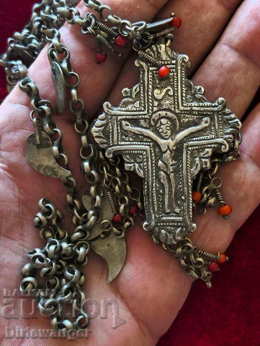 Revival cross. Sachan. Thick, forged silver chain - 5 Revival cross. Sachan. Thick, forged silver chain - 5