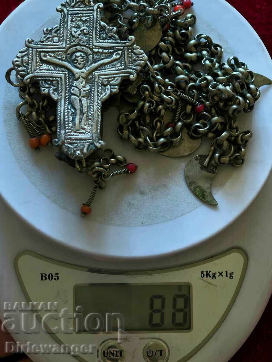 Revival cross. Sachan. Thick, forged silver chain - 7 Revival cross. Sachan. Thick, forged silver chain - 7