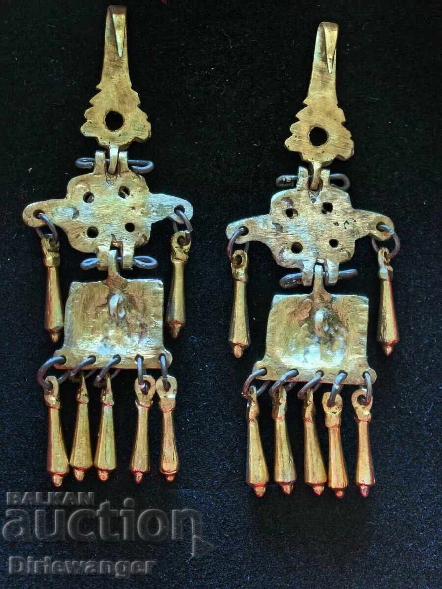 Revival jewelry. Earrings. Silver. Gold plating - 5 Revival jewelry. Earrings. Silver. Gold plating - 5