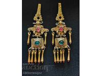 Bijuterie din perioada Renașterii. Cercei. Argint. Aurire