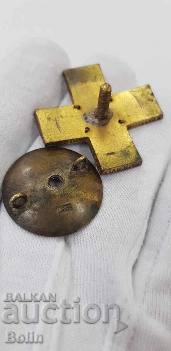 Very rare Russian Imperial Badge Vilna Military School Eduard - 5 Very rare Russian Imperial Badge Vilna Military School Eduard - 5