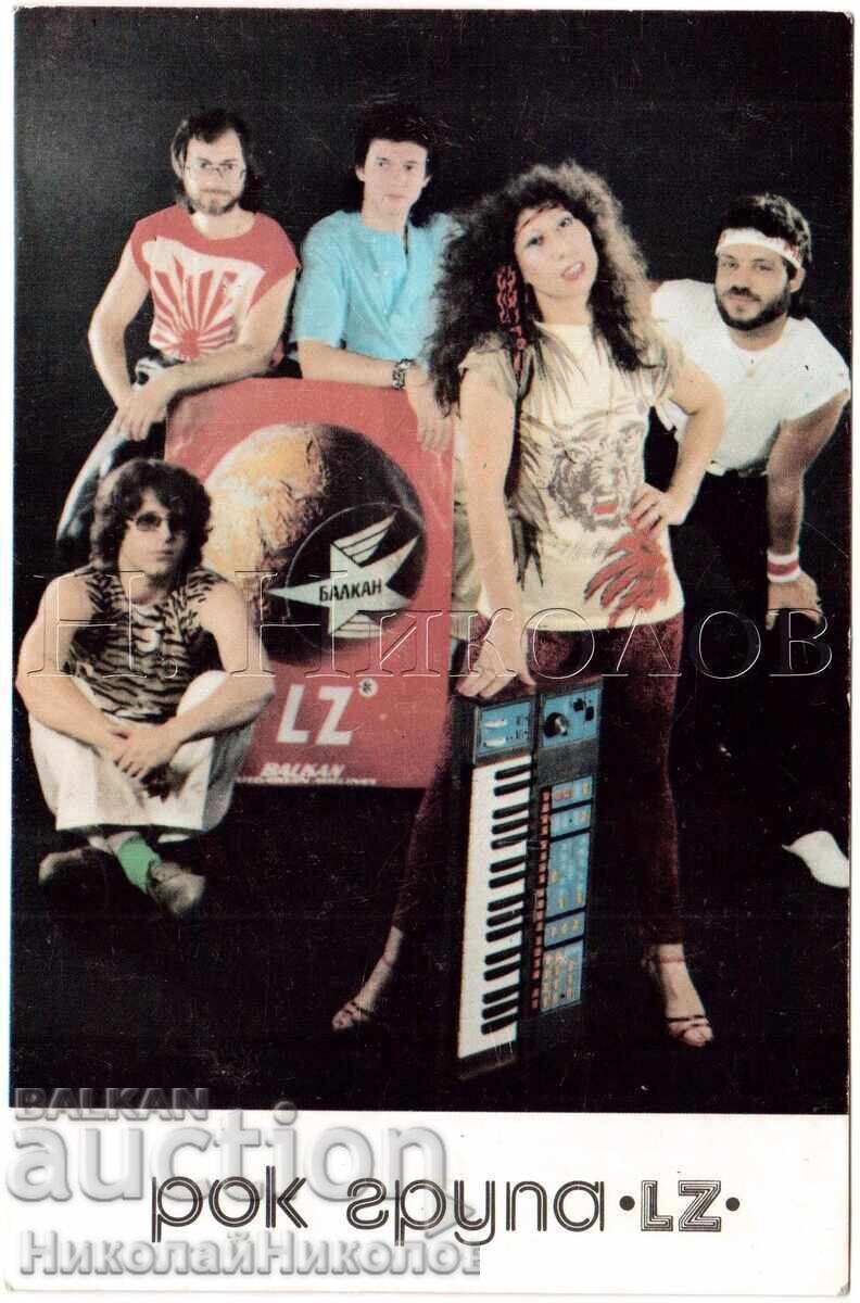 1986 OLD CARD ROCK GROUP LZ AUTOGRAPH D584 1986 OLD CARD ROCK GROUP LZ AUTOGRAPH D584