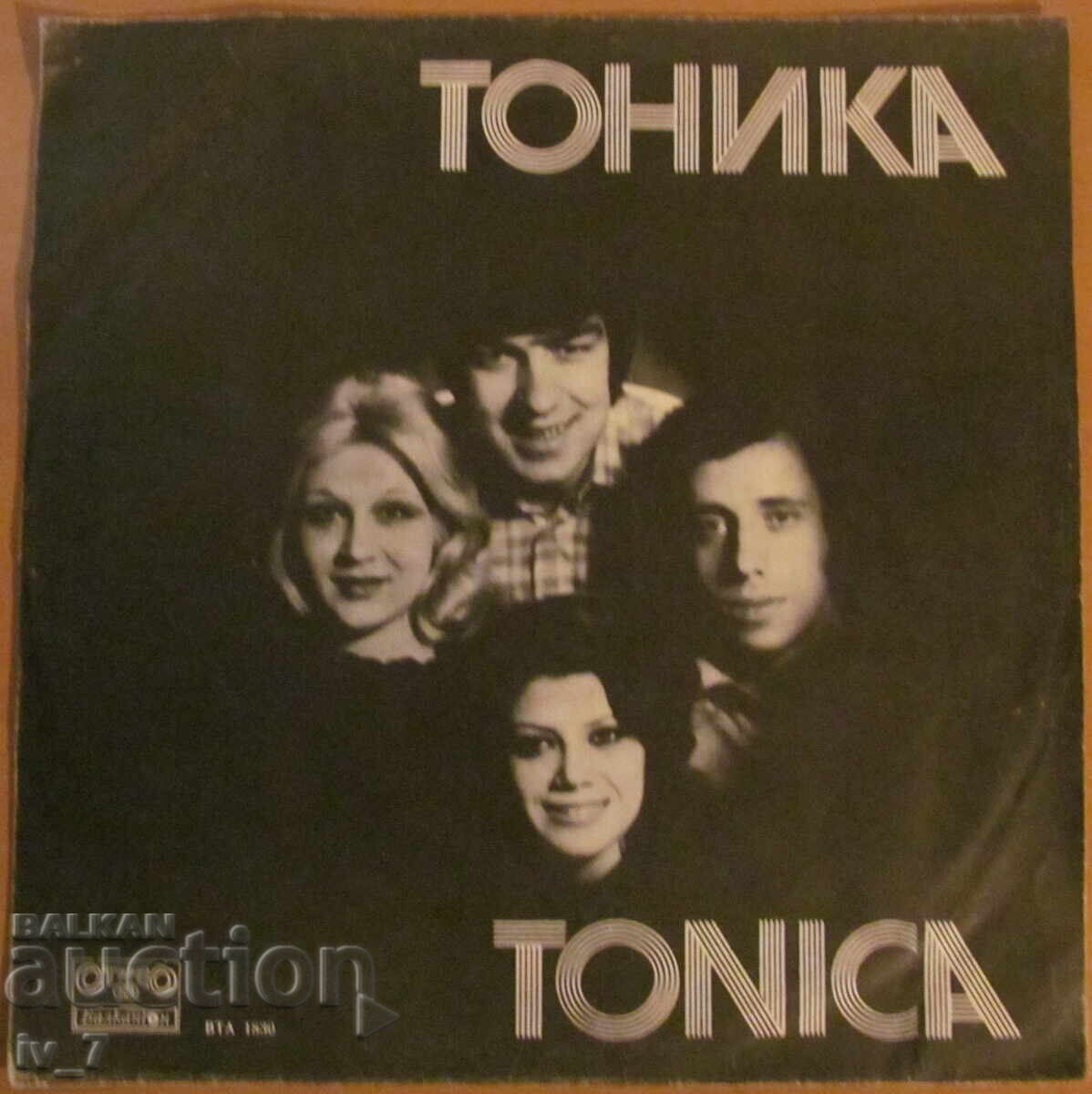 GRAMOPHONE RECORD - TONIKA, large format GRAMOPHONE RECORD - TONIKA, large format