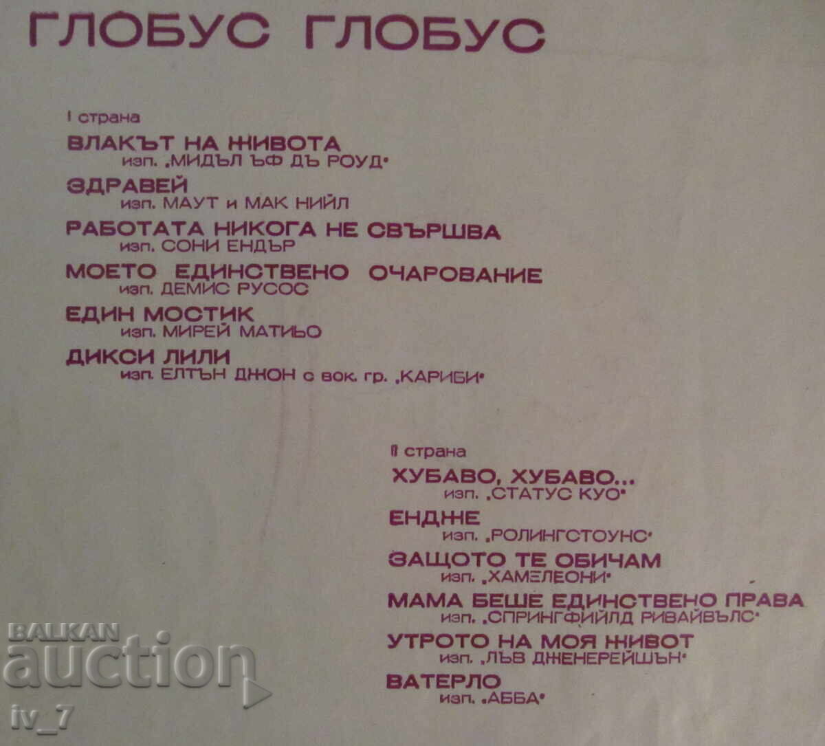 Auction RECORD - GLOBE, large format Auction RECORD - GLOBE, large format