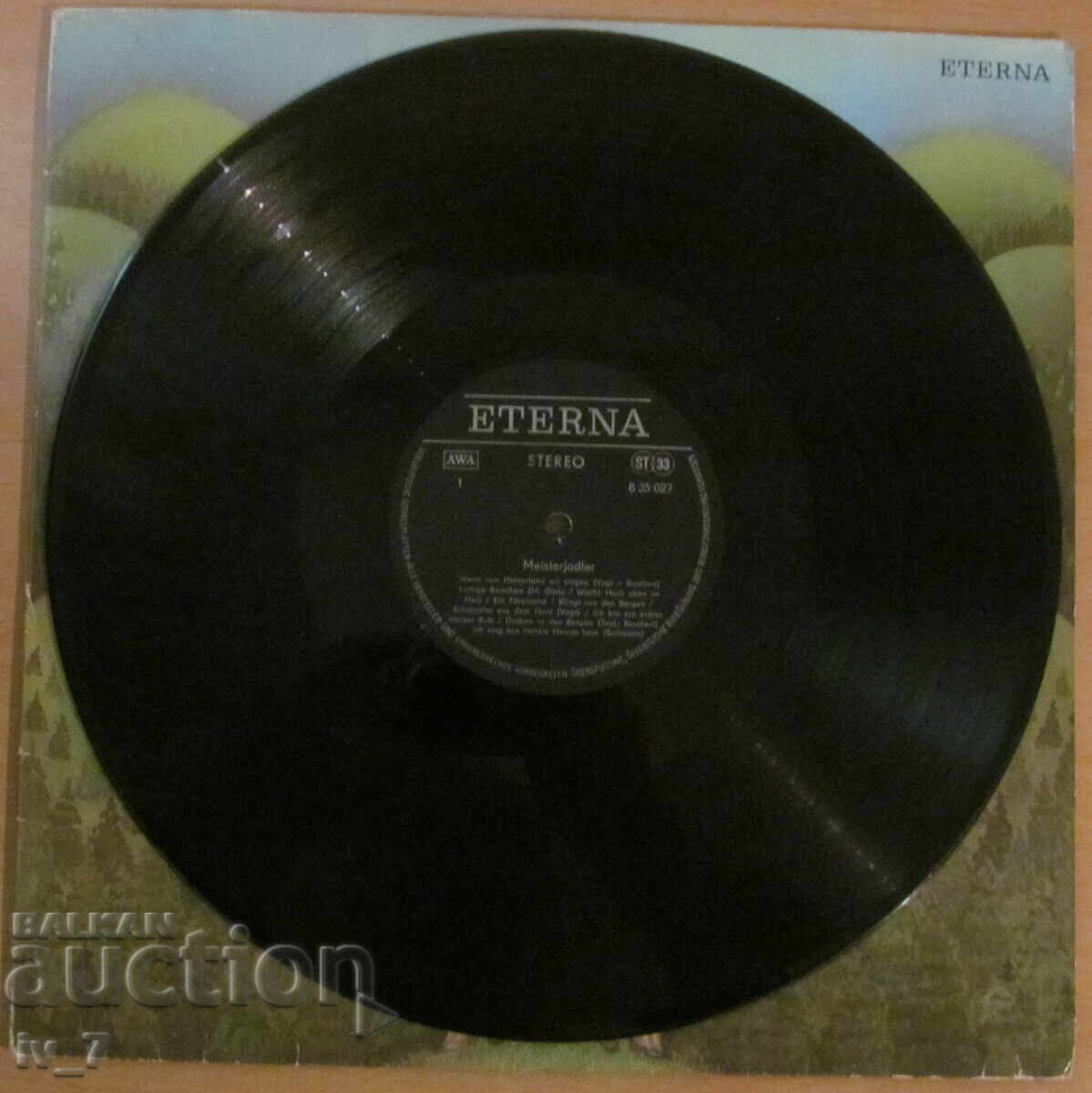 Auction GRAMOPHONE RECORD, large format Auction GRAMOPHONE RECORD, large format