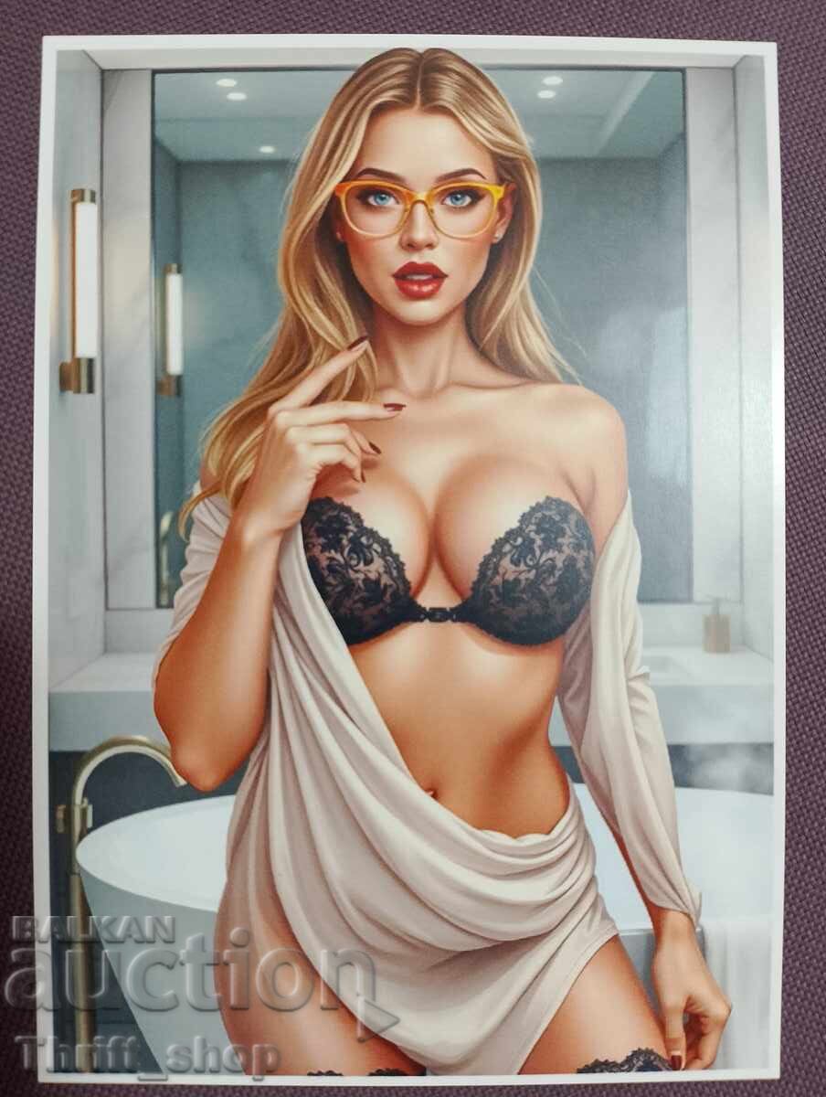 Carte poștală - fată sexy - Nouă