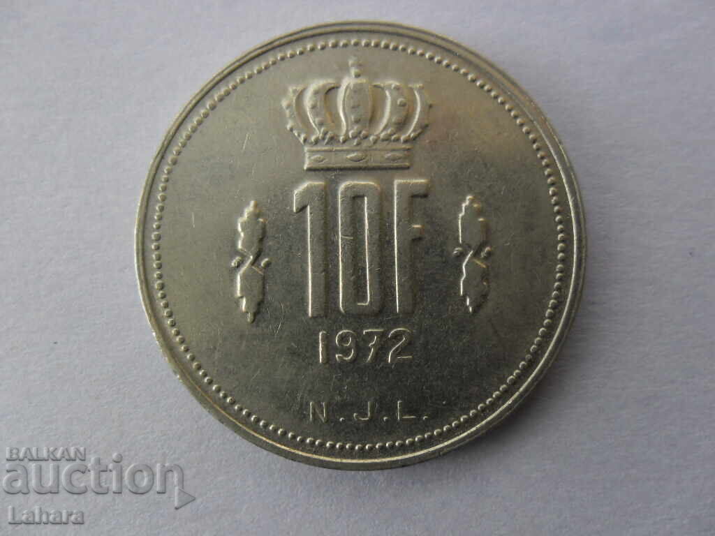 10 Francs 1972 Luxembourg 10 Francs 1972 Luxembourg