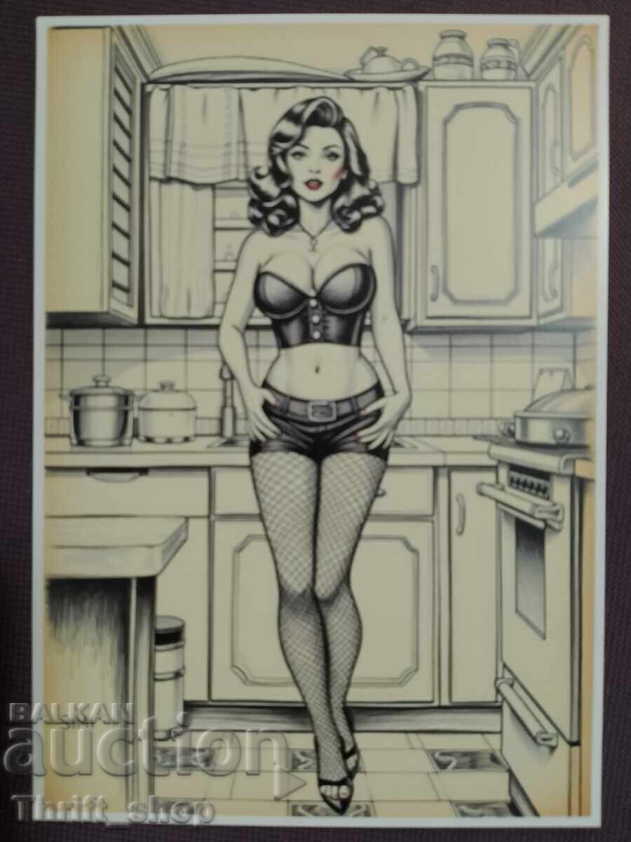 Γραμματόσημο - σέξι κορίτσι - Καινούργιο Γραμματόσημο - σέξι κορίτσι - Καινούργιο