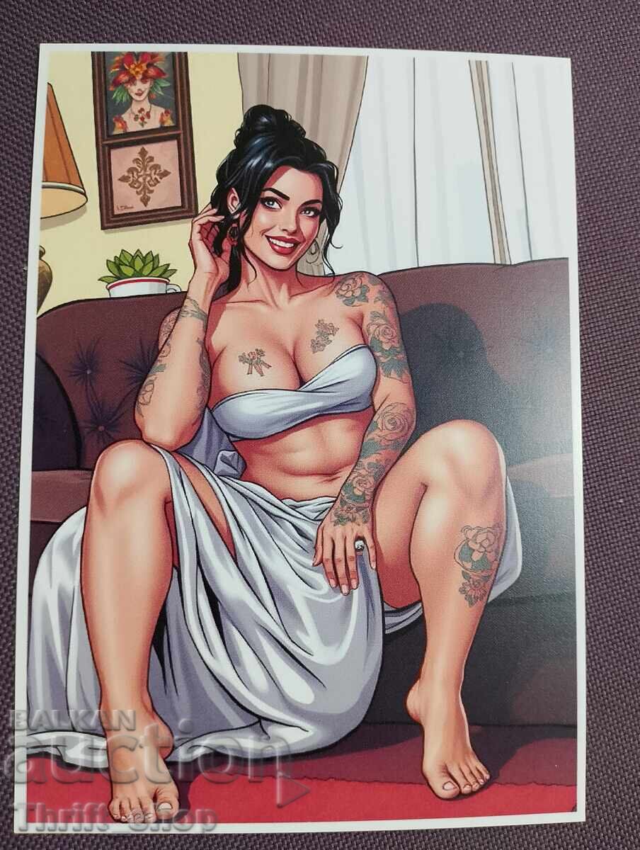 Γραμματόσημο - σέξι κορίτσι - Καινούργιο Γραμματόσημο - σέξι κορίτσι - Καινούργιο