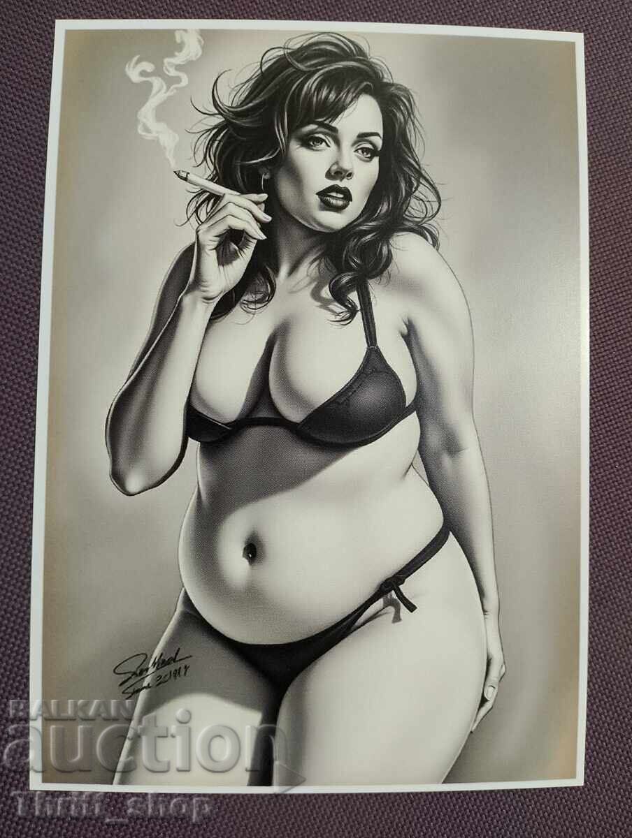 Γραμματόσημο - σέξι κορίτσι - Καινούργιο Γραμματόσημο - σέξι κορίτσι - Καινούργιο