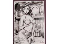 Γραμματόσημο - σέξι κορίτσι - Καινούργιο