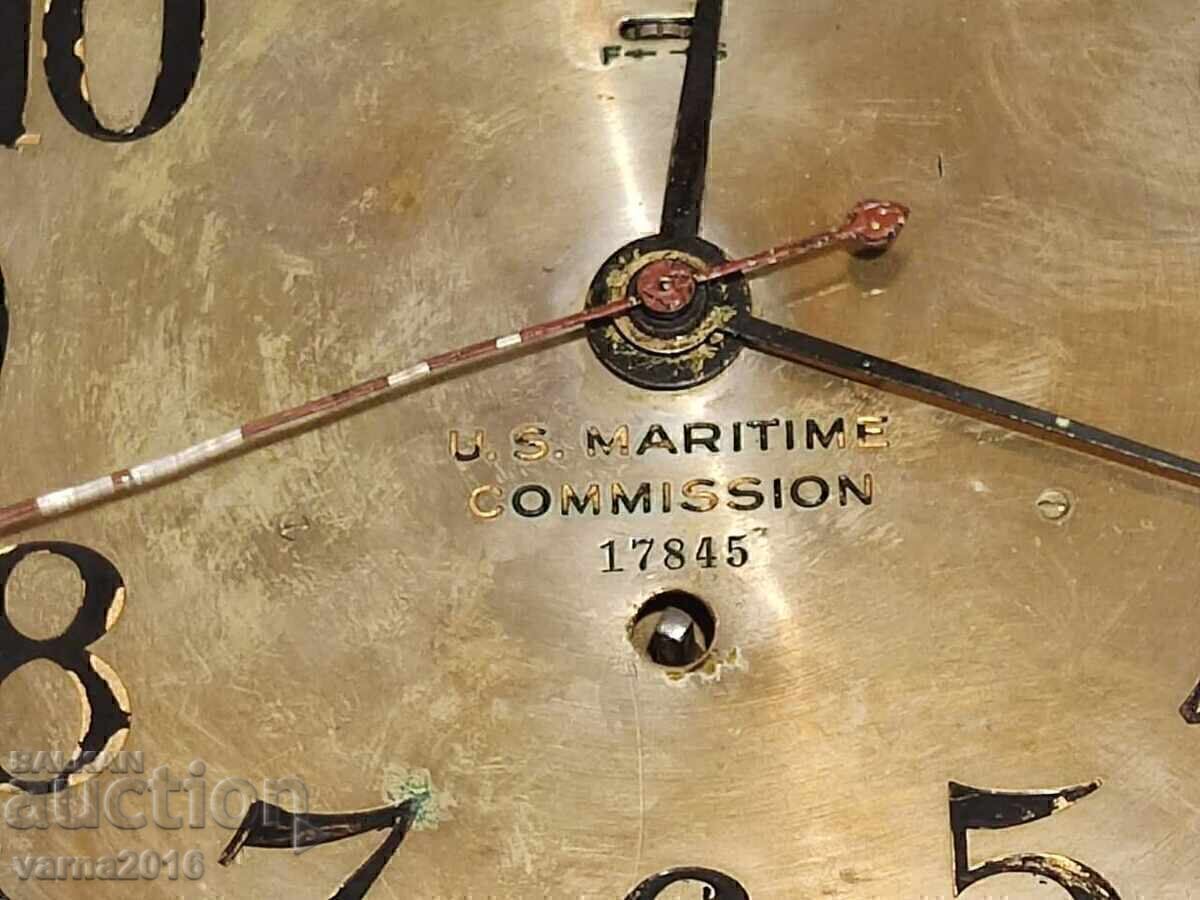 Rare US Ship's Clock / 1940s by Seth Thomas - 6 Rare US Ship's Clock / 1940s by Seth Thomas - 6