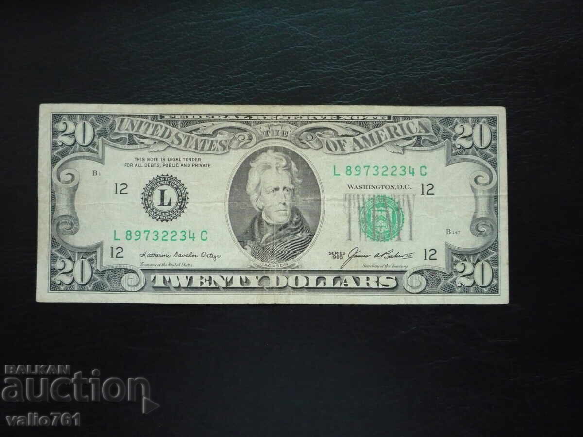 USA 20 DOLLARS 1985 USA 20 DOLLARS 1985