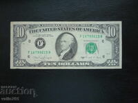 САЩ  10  ДОЛАРА 1988