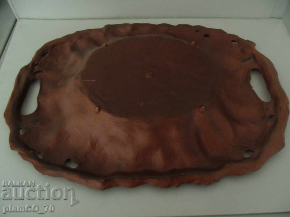 Παράδοση №*7951 Παλιό ρωσικό δίσκος - ανάγλυφα διακοσμητικά