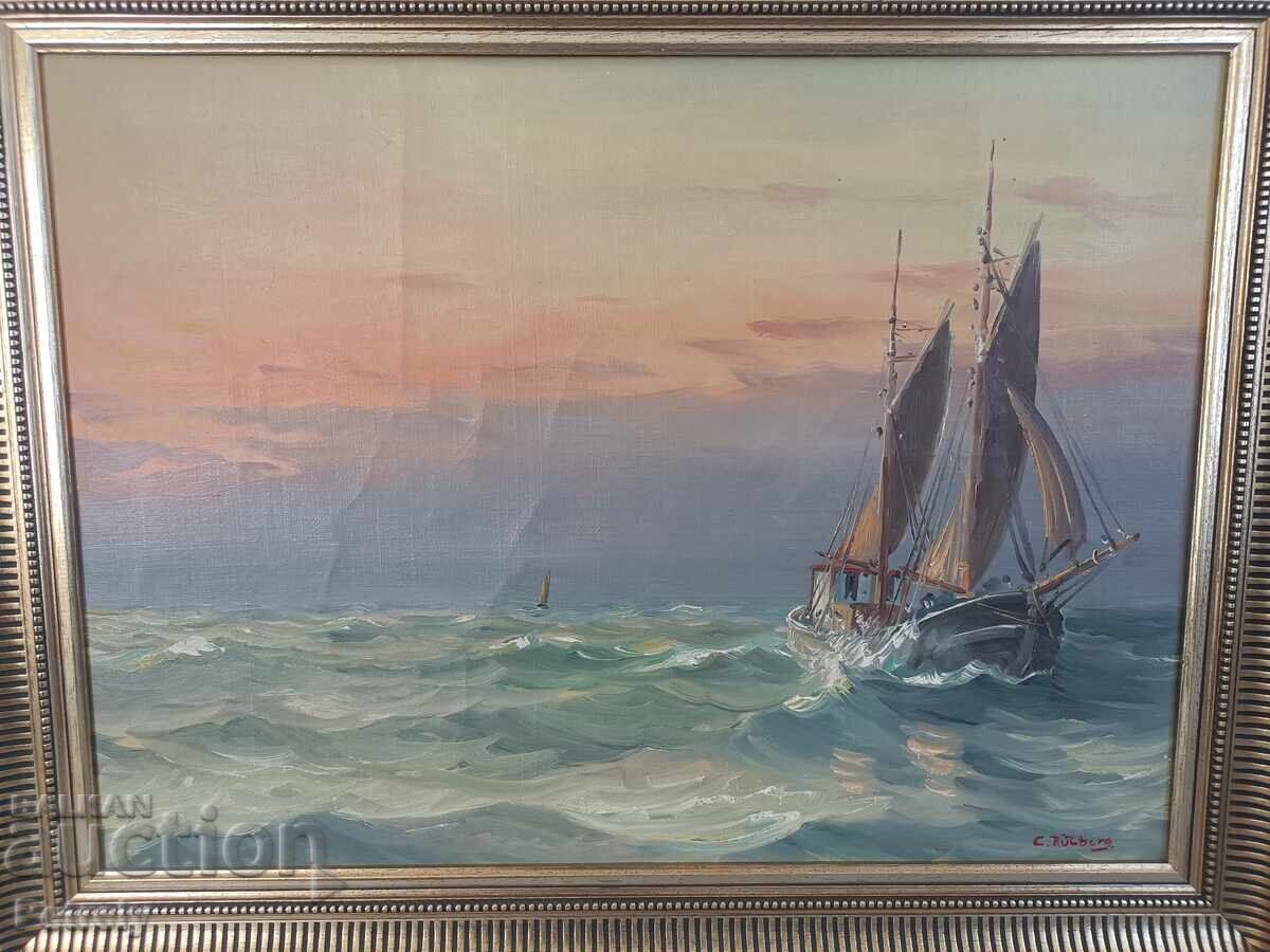 Доставка на Голяма маслена картина Доставка на Голяма маслена картина