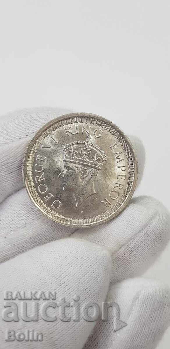 Delivery of Top quality silver coin 1 Rupee India 1942 Delivery of Top quality silver coin 1 Rupee India 1942