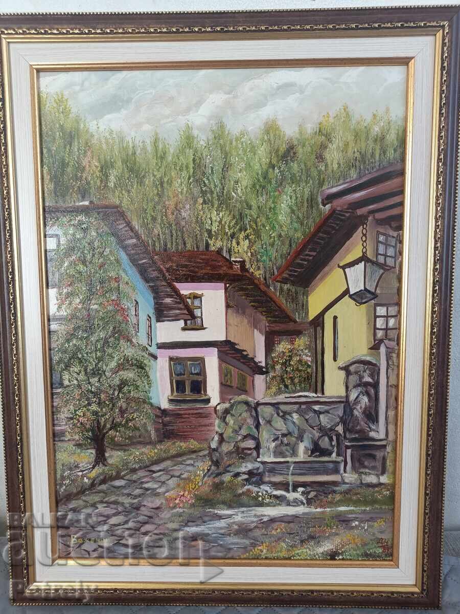 Old oil painting with price 150.00 BGN | € 76.69 Old oil painting with price 150.00 BGN | € 76.69