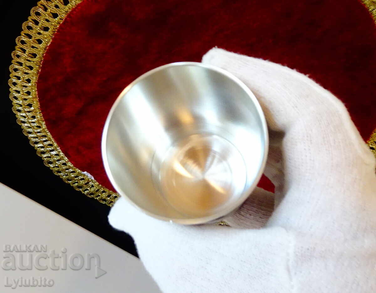 Tin cup for hunting, grapes, barley and hops - 5 Tin cup for hunting, grapes, barley and hops - 5