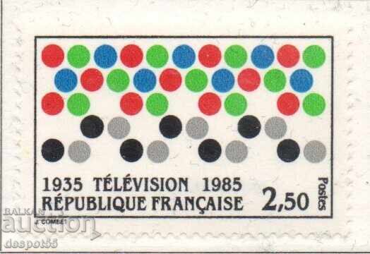 1985. Франция. 50-годишнината на френската телевизия. 1985. Франция. 50-годишнината на френската телевизия.