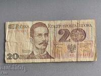 Bancnotă - Polonia - 20 zloți | 1982