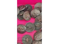 Lot of 54 oxidized metal uniform buttons