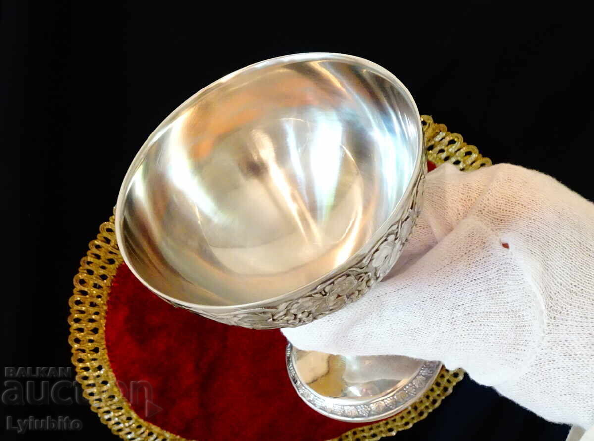 Auction  Silver-plated wine glasses, champagne glasses 2 pcs