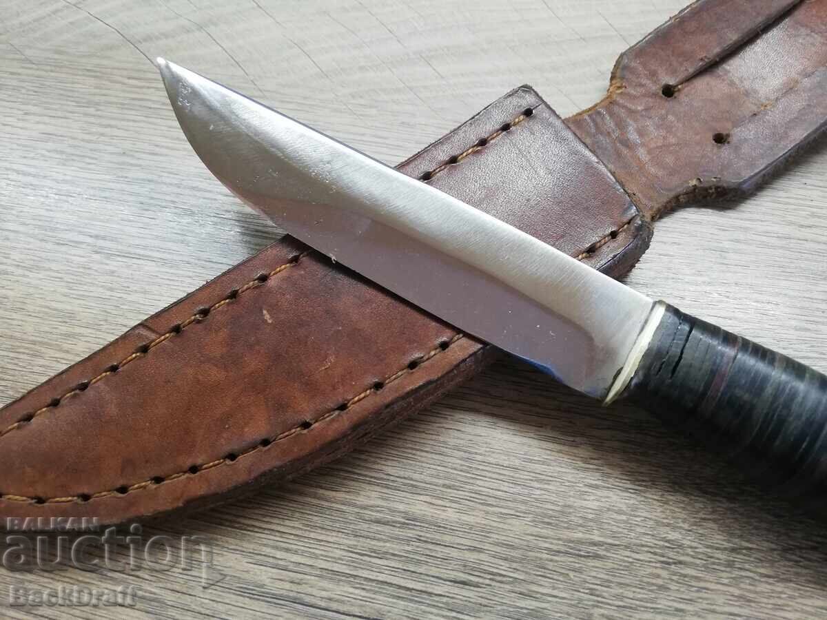 Star Social Tourist Hunting Knife, Sheath, Marked with a Sea Anchor with price 145.00 BGN | € 74.14