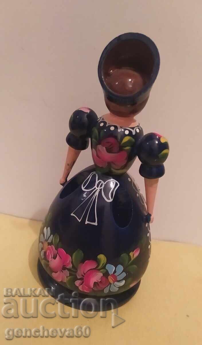 Παράδοση ΠΑΡΑΔΟΣΙΑΚΗ Ξύλινη Κούκλα Μολυβοθήκη Παράδοση ΠΑΡΑΔΟΣΙΑΚΗ Ξύλινη Κούκλα Μολυβοθήκη