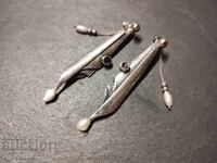 Σκουλαρίκια - ενδιαφέροντα, μακριά, χειροποίητα, ασήμι 22.03.25