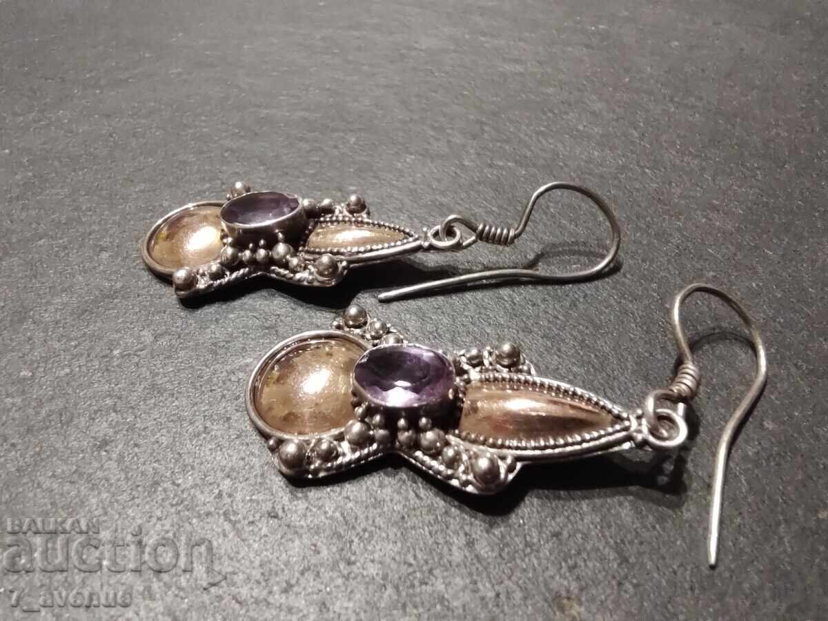 Earrings - long, handmade, silver and gold 22.03.25 with price € 299.00 | 584.79 BGN Earrings - long, handmade, silver and gold 22.03.25 with price € 299.00 | 584.79 BGN