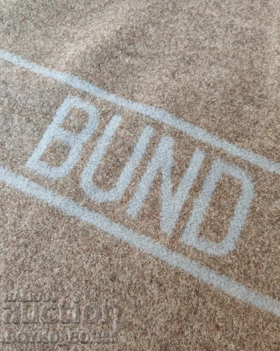 German Bundeswehr Military Officer's Wool Blanket F.R. Germany - 5 German Bundeswehr Military Officer's Wool Blanket F.R. Germany - 5