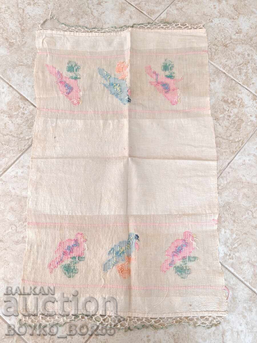 Old Wedding Embroidered Linen with Lace Towel Handkerchief 1930s with price 47.00 BGN | € 24.03 Old Wedding Embroidered Linen with Lace Towel Handkerchief 1930s with price 47.00 BGN | € 24.03