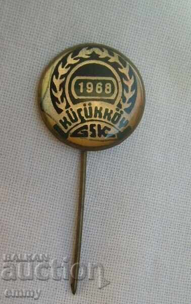 Ecuson de fotbal - Clubul Sportiv Kuçükköy / Küçükyay, Turcia cu preț 3.00 BGN | € 1.53 Ecuson de fotbal - Clubul Sportiv Kuçükköy / Küçükyay, Turcia cu preț 3.00 BGN | € 1.53