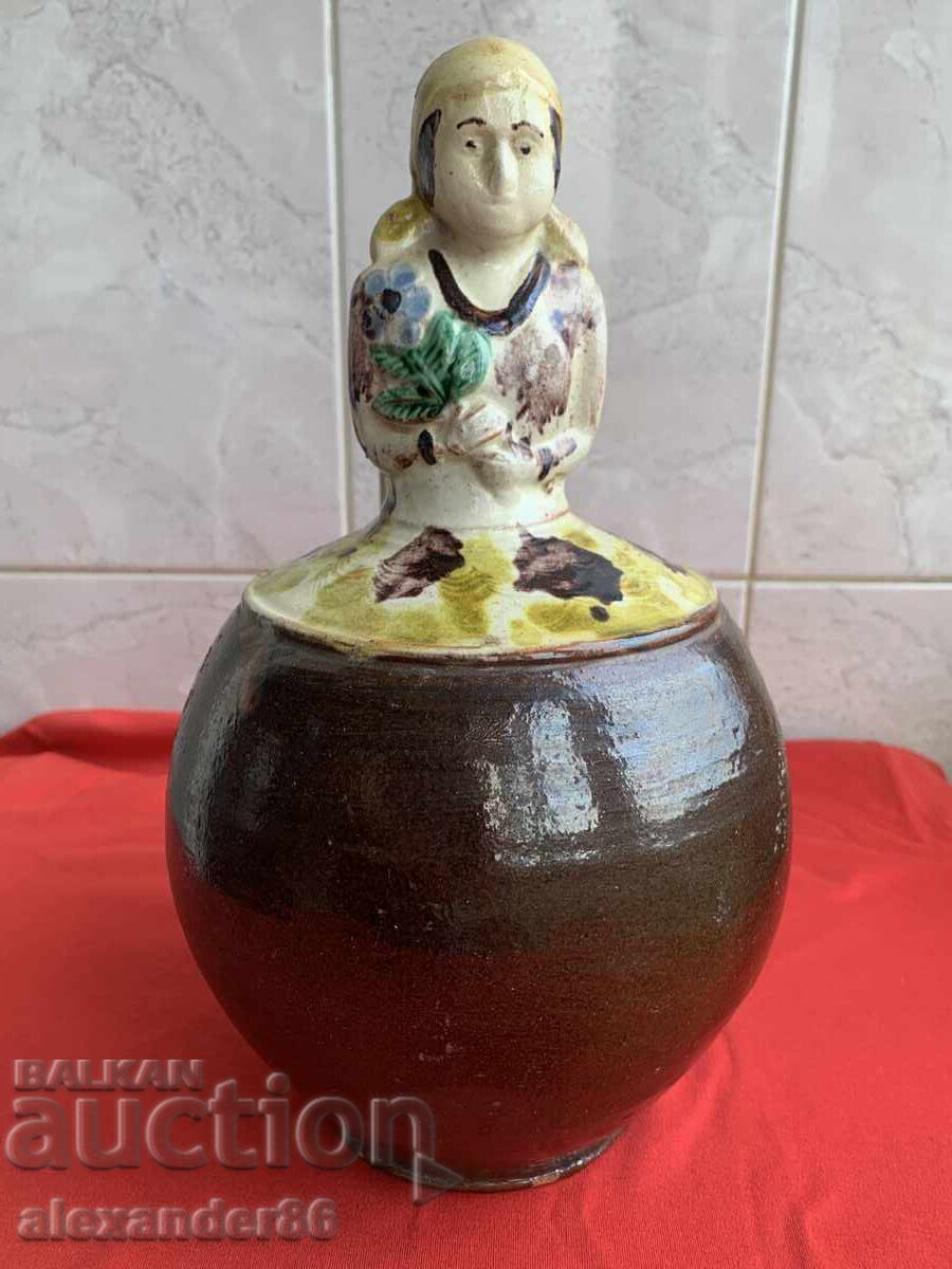 Old wedding jug, girl with flower with price 150.00 BGN | € 76.69 Old wedding jug, girl with flower with price 150.00 BGN | € 76.69