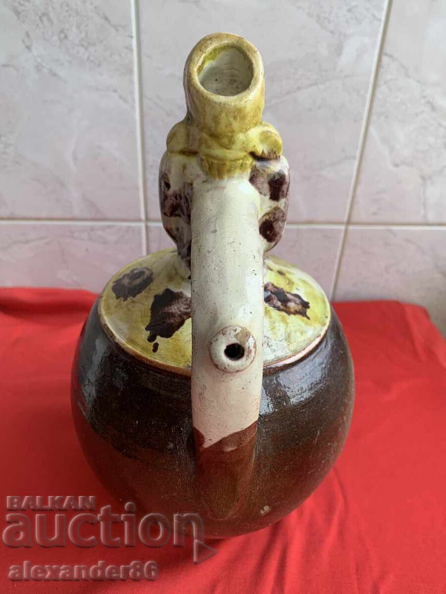 Old wedding jug, girl with flower - 6 Old wedding jug, girl with flower - 6