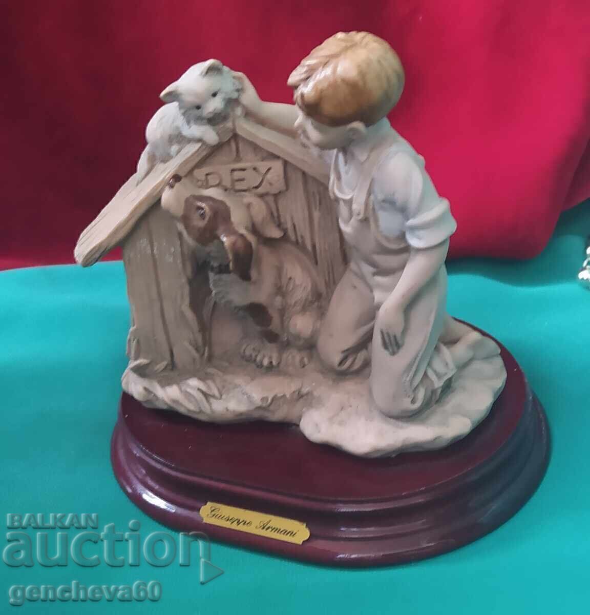 Livrarea Statuetă Giuseppe Armani Capodimonte semnătură, ștampilă