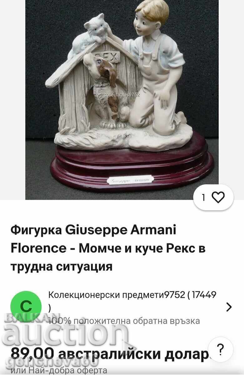 Statuetă Giuseppe Armani Capodimonte semnătură, ștampilă - 7
