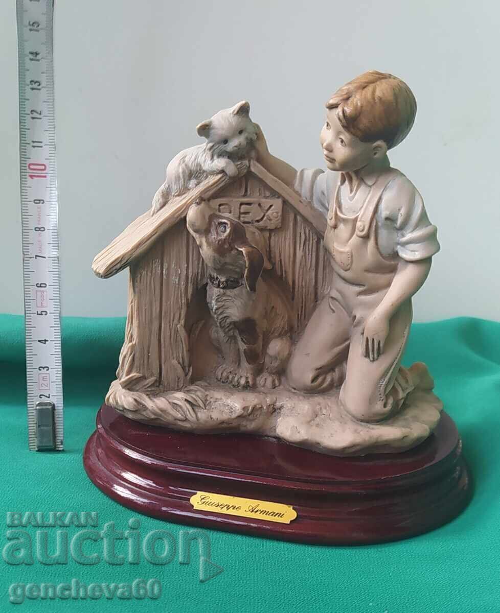 Statuetă Giuseppe Armani Capodimonte semnătură, ștampilă