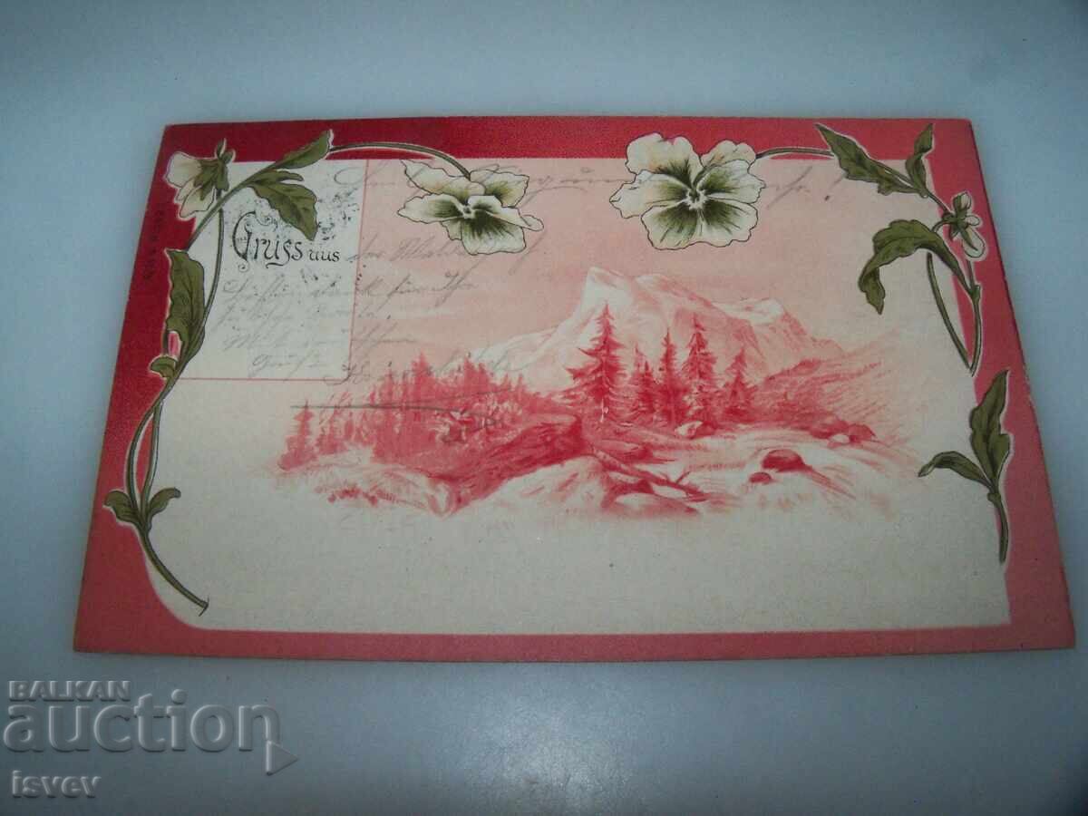 Livrarea Frumoasă carte poștală veche austriacă din 1899 Livrarea Frumoasă carte poștală veche austriacă din 1899