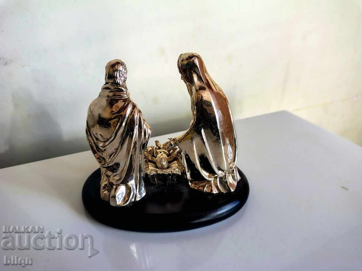 Уникално Красива Посребрена Фигура-Рождество Христово - 6 Уникално Красива Посребрена Фигура-Рождество Христово - 6