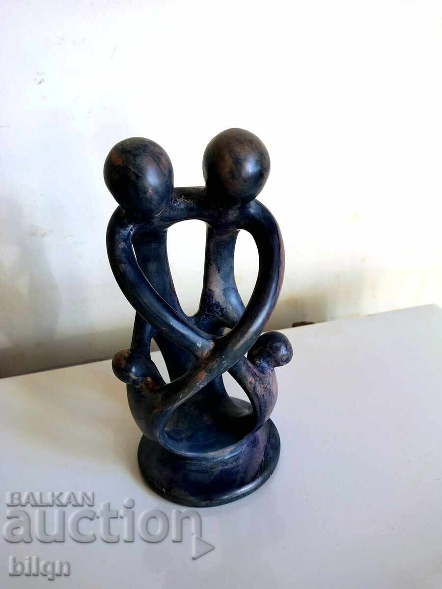 Wonderful Art Figurine - Soapstone Family