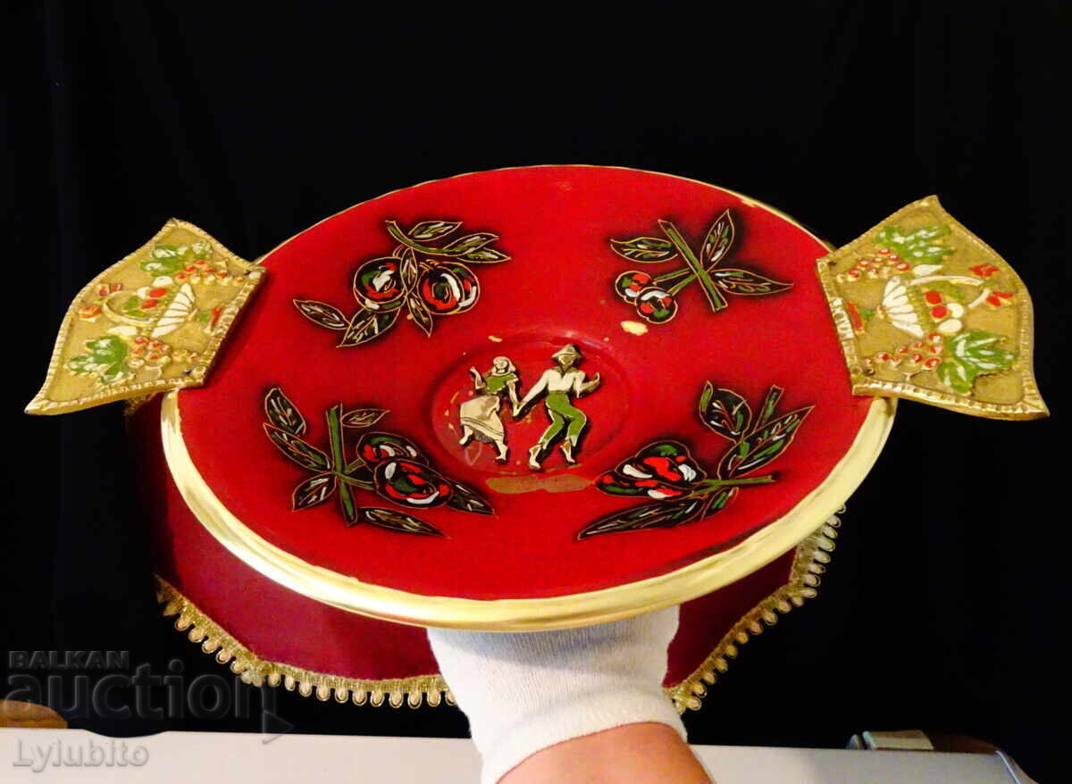 Auction Tall Bronze Fruit Bowl Israel 38 cm, 720 g Auction Tall Bronze Fruit Bowl Israel 38 cm, 720 g