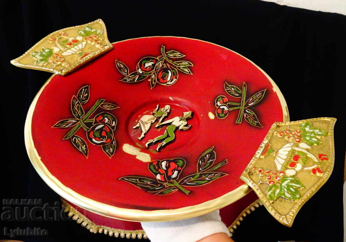 Tall Bronze Fruit Bowl Israel 38 cm, 720 g Tall Bronze Fruit Bowl Israel 38 cm, 720 g