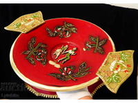 Tall Bronze Fruit Bowl Israel 38 cm, 720 g